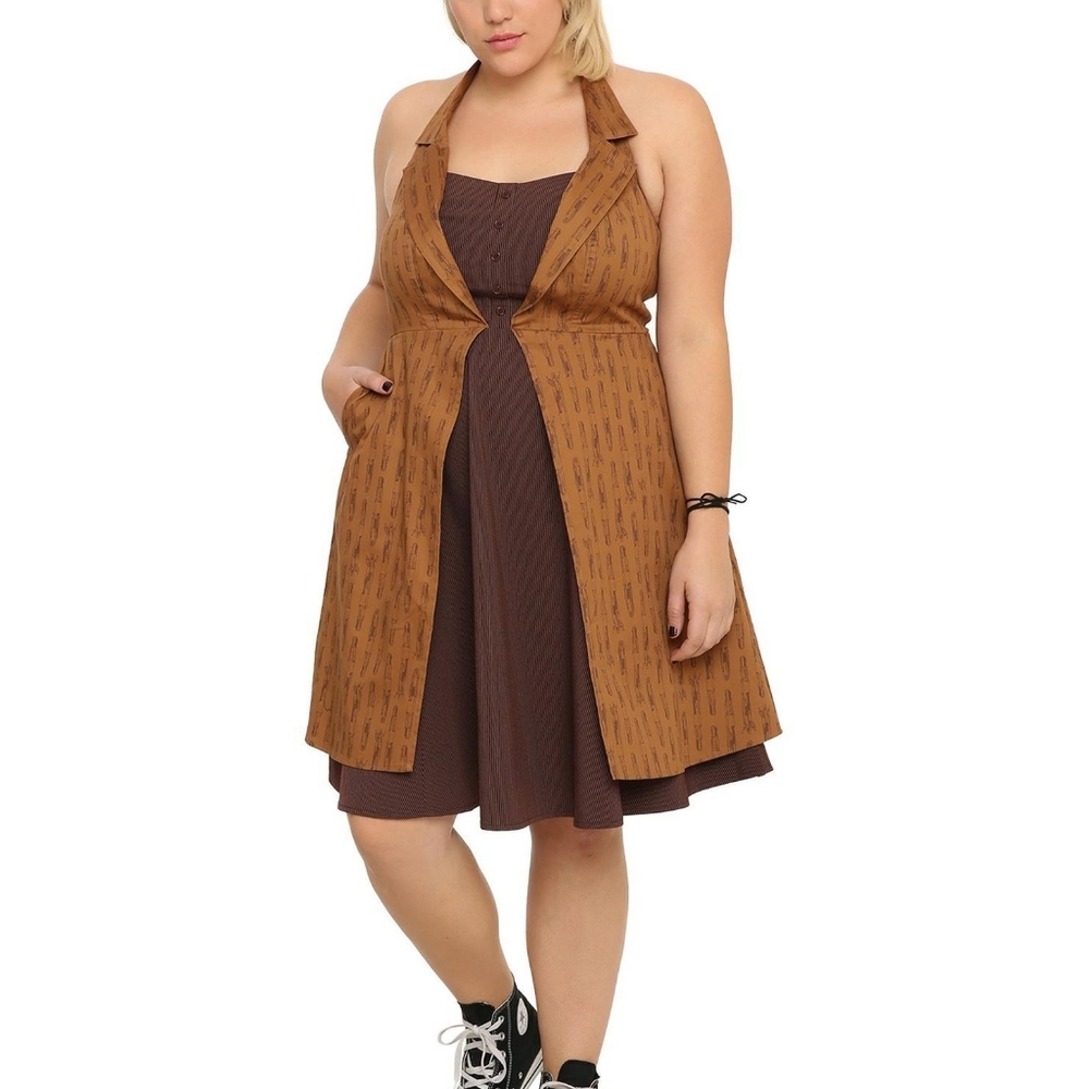 Doctor Who Regeneration Sonic Screwdriver Halter Dress Plus Sz 28 NWT